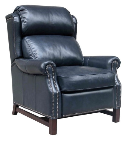 BarcaLounger - Thornfield Recliner Shoreham Blue Leather - 73164570047 veiw 1