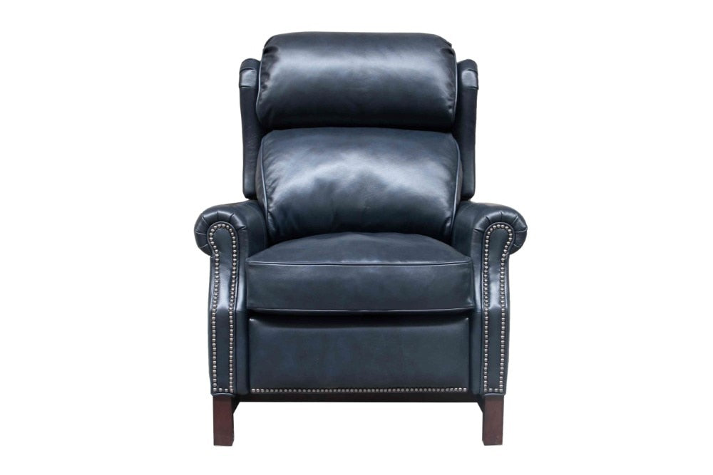 BarcaLounger - Thornfield Recliner Shoreham Blue Leather - 73164570047 veiw 2