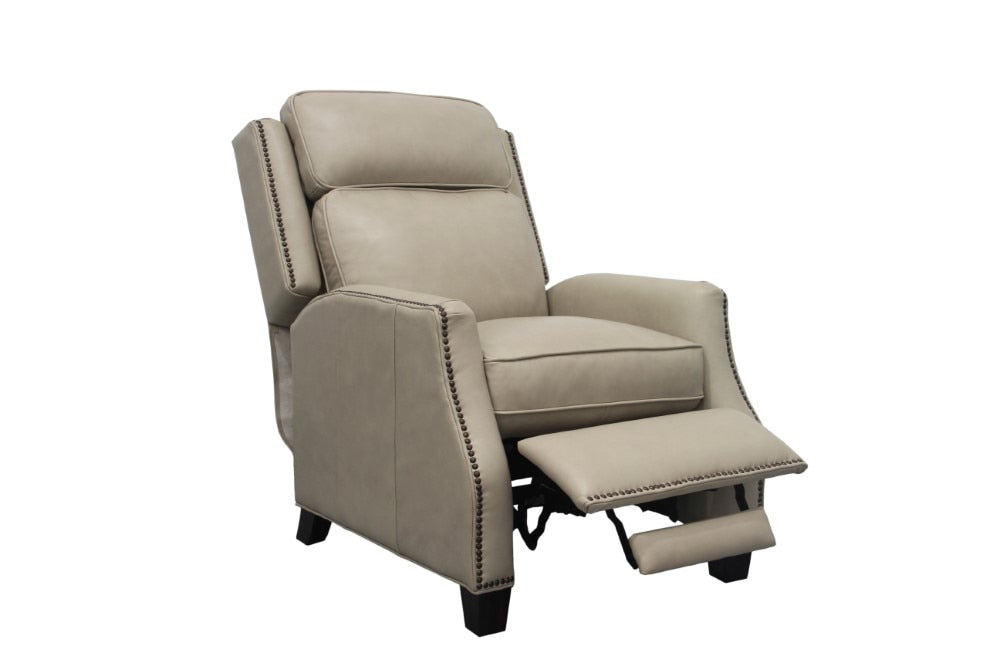 BarcaLounger - Van Buren Recliner Shoreham Cream Leather - 74568570081 veiw 3