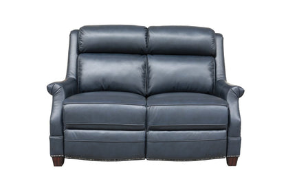 BarcaLounger - Warrendale Power Reclining Loveseat with Power Head Rests Shoreham Blue Leather - 29PH3324570047 veiw 2