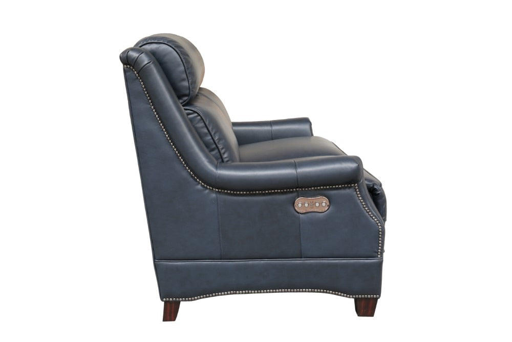 BarcaLounger - Warrendale Power Reclining Loveseat with Power Head Rests Shoreham Blue Leather - 29PH3324570047 veiw 3