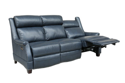 BarcaLounger - Warrendale Power Reclining Sofa with Power Head Rests Shoreham Blue Leather - 39PH3324570047 view 6