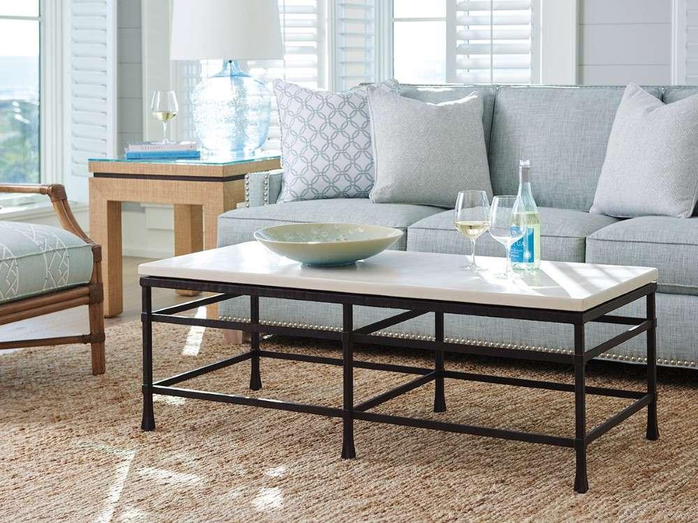 Barclay Butera - Breakwater Metal And Stone Cocktail Table - 920-945 veiw 2
