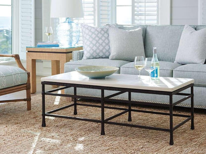 Barclay Butera - Breakwater Metal And Stone Cocktail Table - 920-945 veiw 2