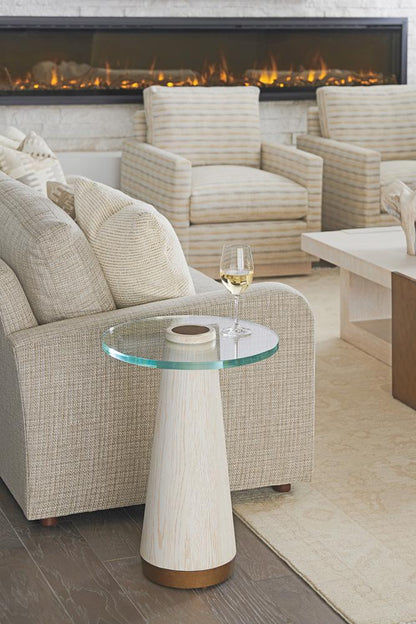 Barclay Butera - Carmel Castlewood Glass Top Accent Table, Monterey - 931-952 veiw 2