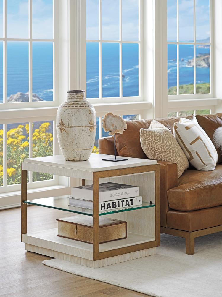 Barclay Butera - Carmel Point Lobos Rectangular End Table, Monterey - 931-955 veiw 3