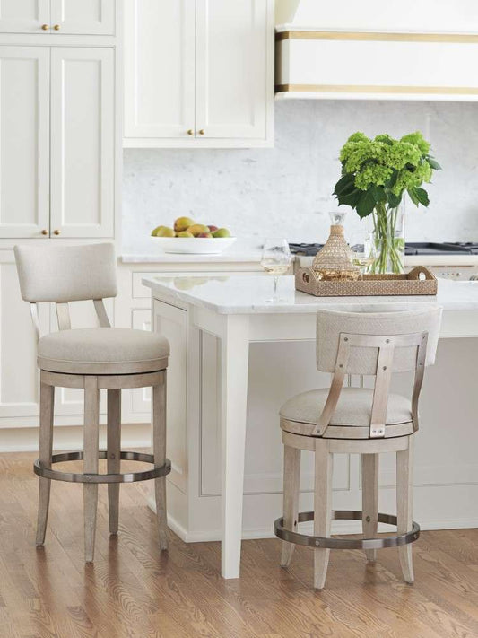 Barclay Butera - Cliffside Swivel Upholstered Counter Stool - 926-895-01 veiw 2