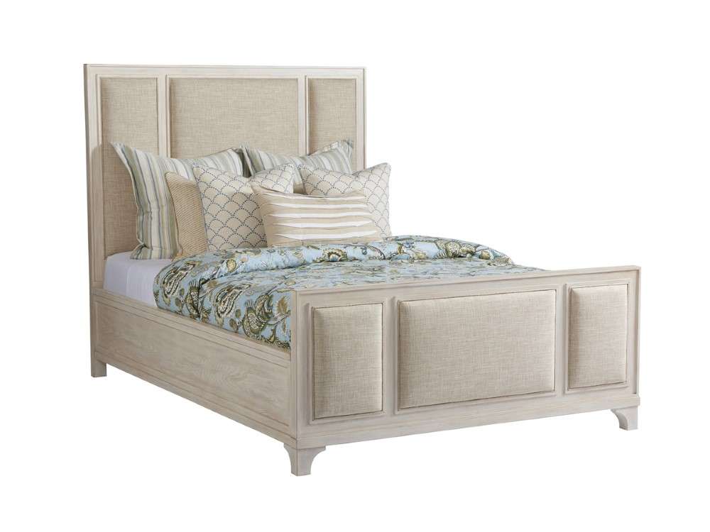 Barclay Butera - Crystal Cove Upholstered Panel Bed 5/0 Queen - 921-133C veiw 1