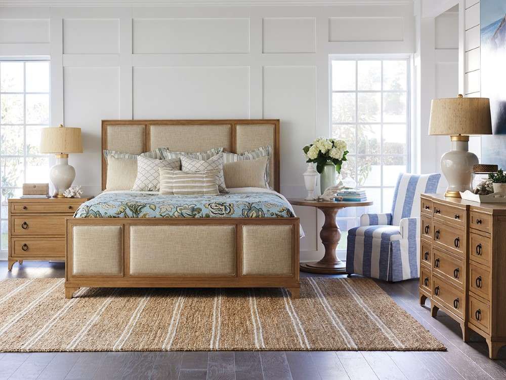 Barclay Butera - Crystal Cove Upholstered Panel Bed 6/6 King - 920-134C veiw 2