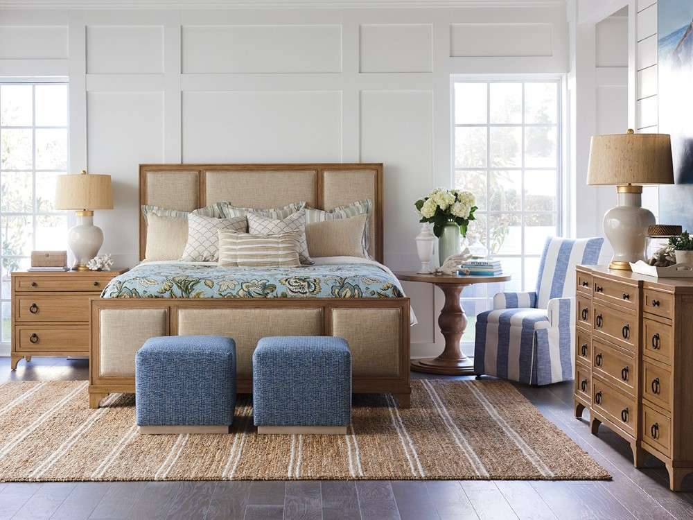 Barclay Butera - Crystal Cove Upholstered Panel Bed 6/6 King - 920-134C veiw 3