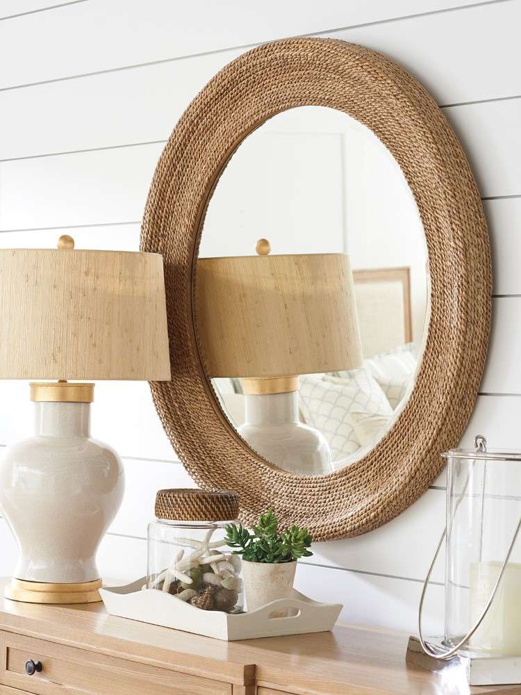 Barclay Butera - La Jolla Woven Round Mirror - 920-201 veiw 2