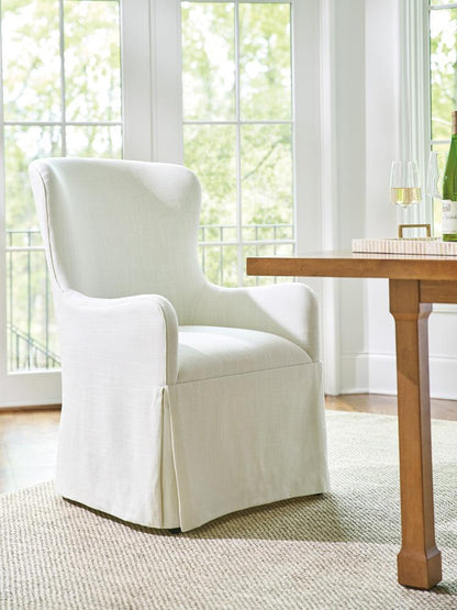 Barclay Butera - Laguna Aliso Upholstered Host Chair W/Casters, Table Rock - 934-885-01 veiw 2