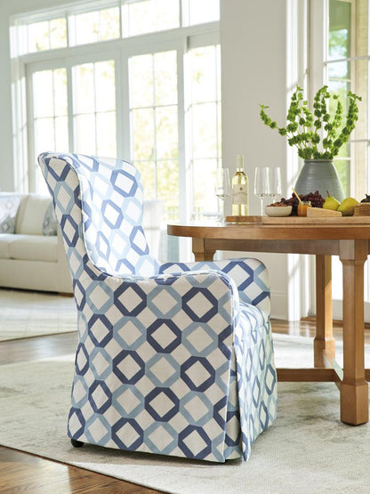 Barclay Butera - Laguna Aliso Upholstered Host Chair W/Casters, Table Rock - 934-885-40 veiw 3