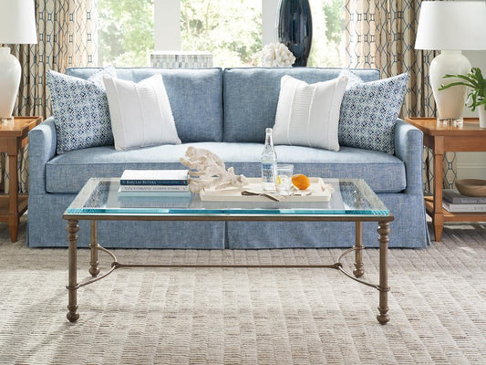 Barclay Butera - Laguna Bluff Metal And Glass Cocktail Table, Table Rock - 934-943C veiw 2