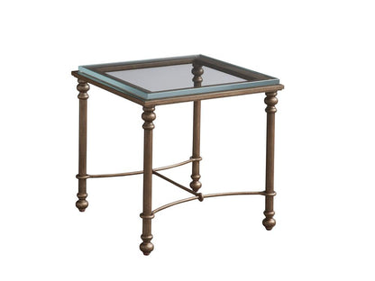 Barclay Butera - Laguna Bluff Metal And Glass End Table, Table Rock - 934-953C veiw 1