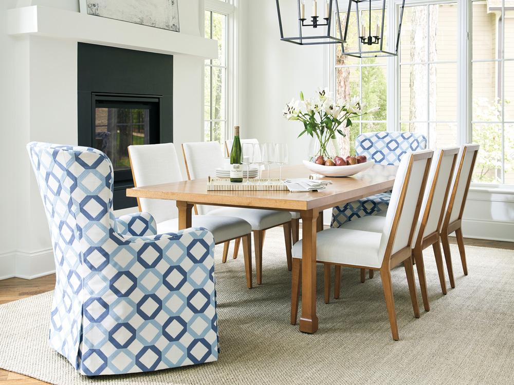 Barclay Butera - Laguna Mosaic Upholstered Side Chair, Table Rock - 934-882-01 veiw 3