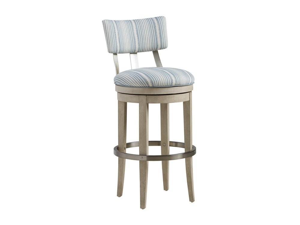 Barclay Butera - Malibu Cliffside Swivel Upholstered Bar Stool, Dune - 926-896-40 veiw 1