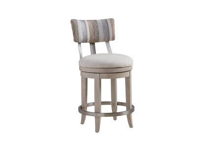 Barclay Butera - Malibu Cliffside Swivel Upholstered Counter Stool, Dune - 926-895-40 veiw 1