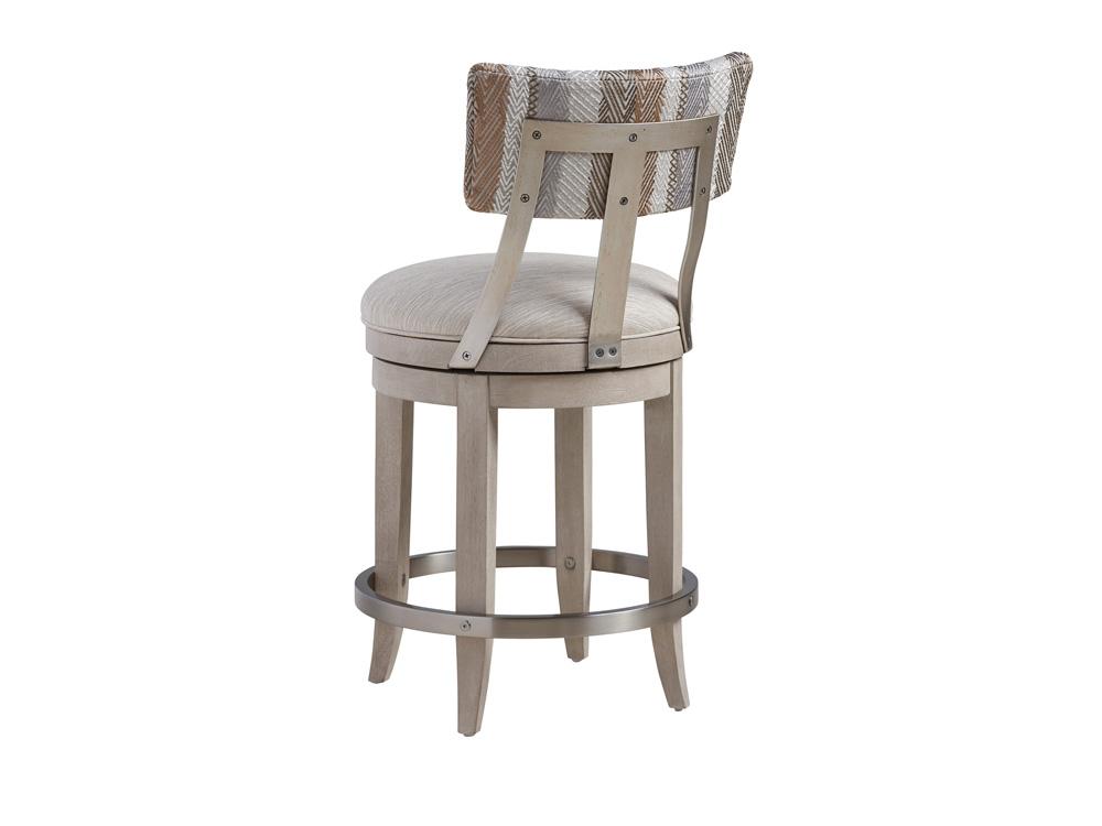Barclay Butera - Malibu Cliffside Swivel Upholstered Counter Stool, Dune - 926-895-40 veiw 2