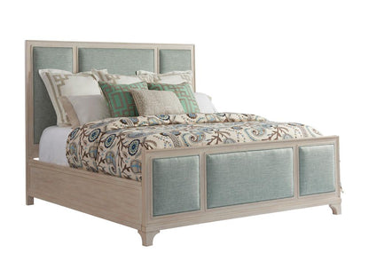 Barclay Butera - Newport Crystal Cove Upholstered Panel Bed Ca King, Sailcloth - 921-135C-40 veiw 1