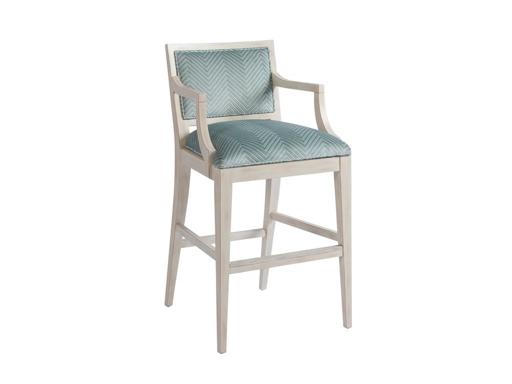 Barclay Butera - Newport Eastbluff Upholstered Bar Stool, Sailcloth - 921-896-41 veiw 1
