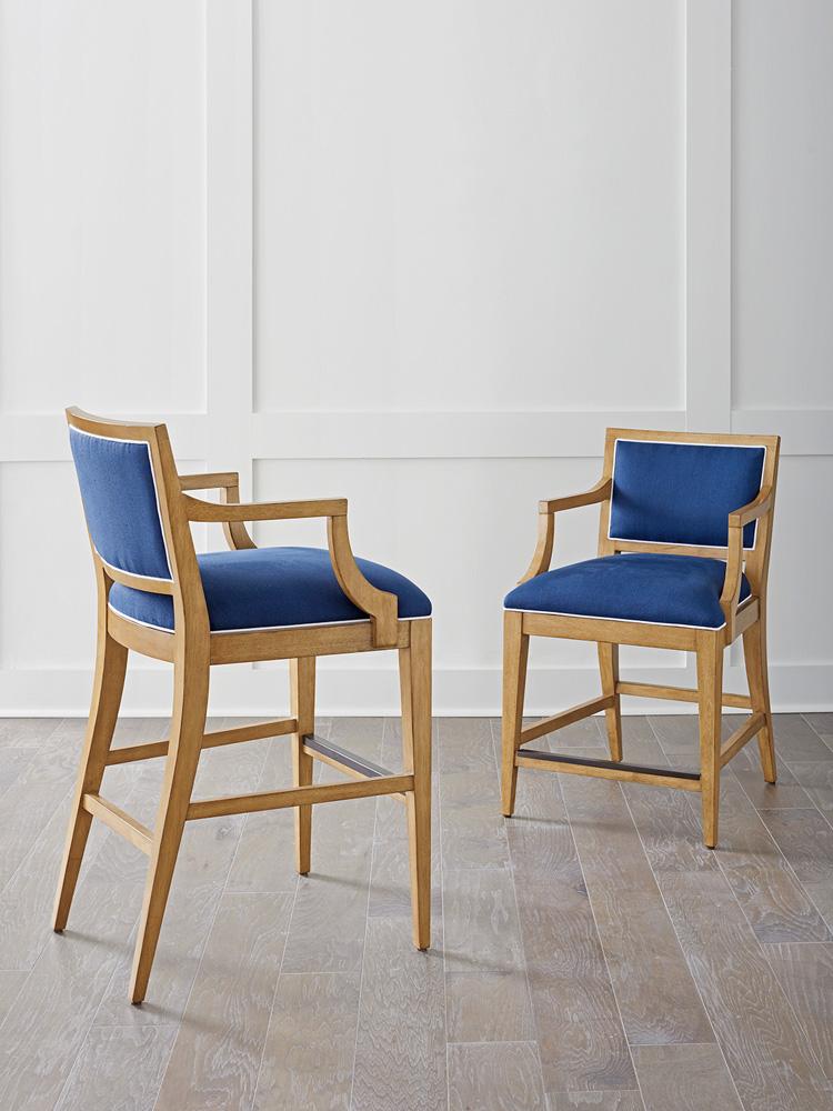Barclay Butera - Newport Eastbluff Upholstered Bar Stool, Sandstone - 920-896-40 veiw 3