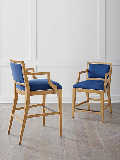Barclay Butera - Newport Eastbluff Upholstered Bar Stool, Sandstone - 920-896-40 veiw 3