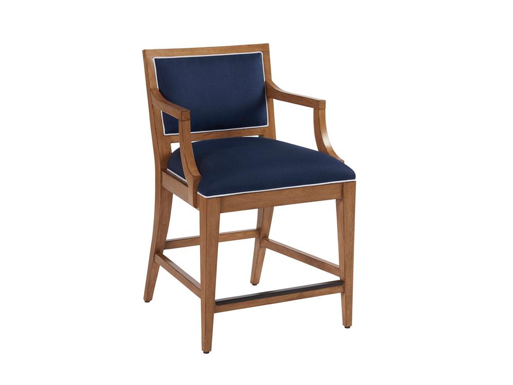 Barclay Butera - Newport Eastbluff Upholstered Counter Stool, Sandstone - 920-895-40 veiw 1