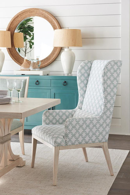 Barclay Butera - Newport Seacliff Upholstered Host Wing Chair, Sailcloth - 921-883-40 veiw 3
