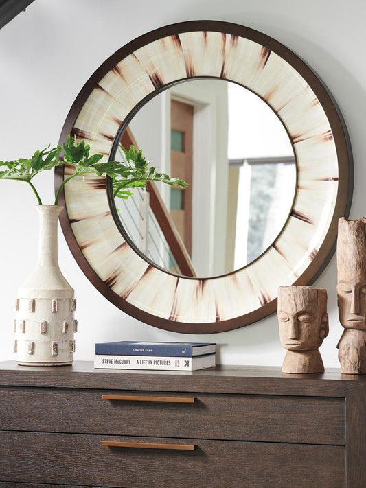 Barclay Butera - Park City Academy Round Mirror, Corniche - 932-201 veiw 2