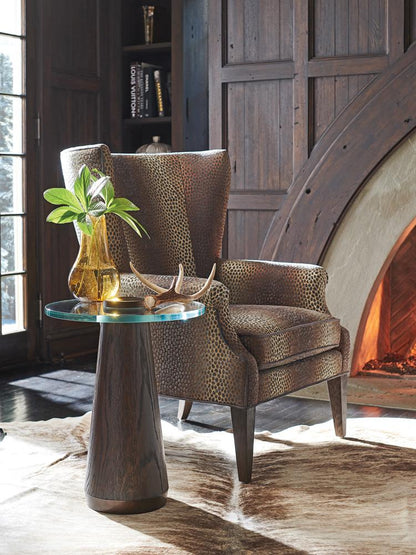 Barclay Butera - Park City Apex Glass Top Accent Table, Canyon - 930-952 veiw 2