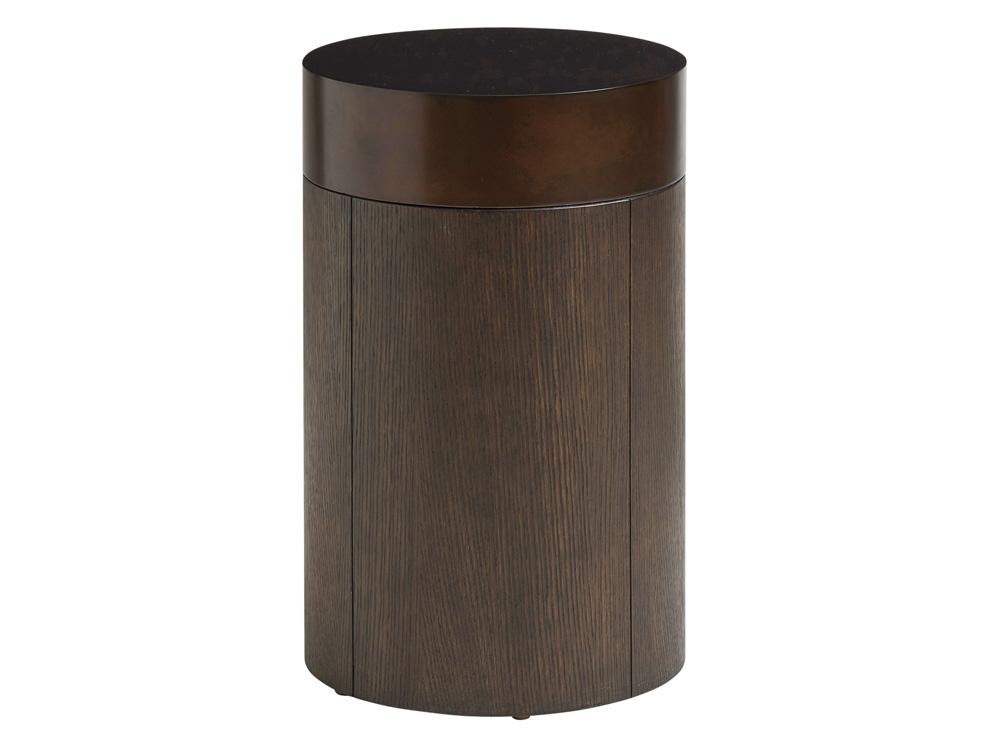 Barclay Butera - Park City Black Diamond Round End Table, Canyon - 930-950 veiw 1