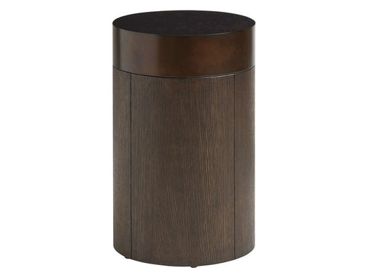 Barclay Butera - Park City Black Diamond Round End Table, Canyon - 930-950 veiw 1