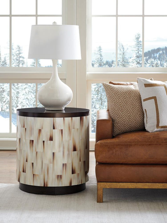 Barclay Butera - Park City Crescent Commode End Table, Corniche - 932-953 veiw 2