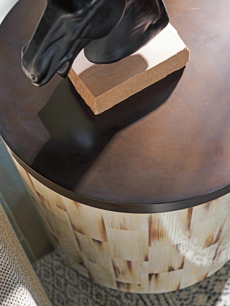 Barclay Butera - Park City Crescent Commode End Table, Corniche - 932-953 veiw 3