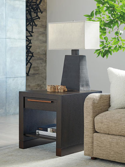 Barclay Butera - Park City Heber Drawer End Table, Canyon - 930-956 veiw 2