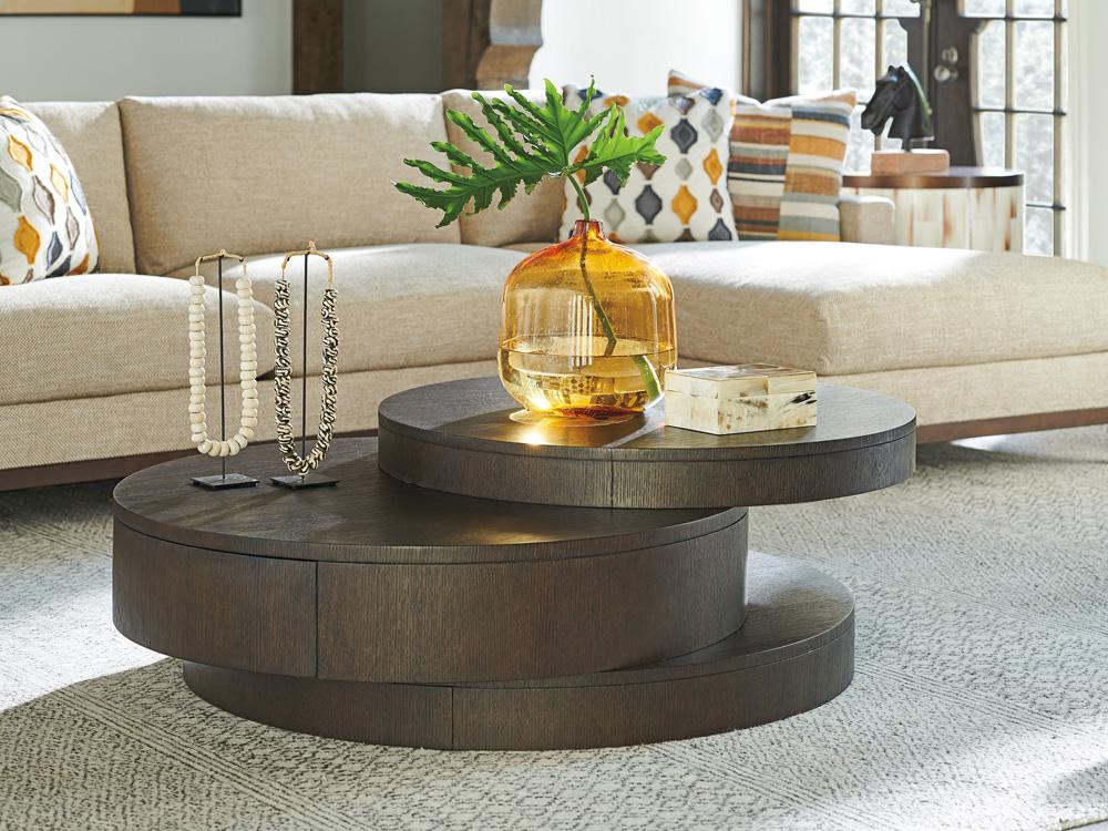 Barclay Butera - Park City Mountaineer Round Cocktail Table, Canyon - 930-941 veiw 2
