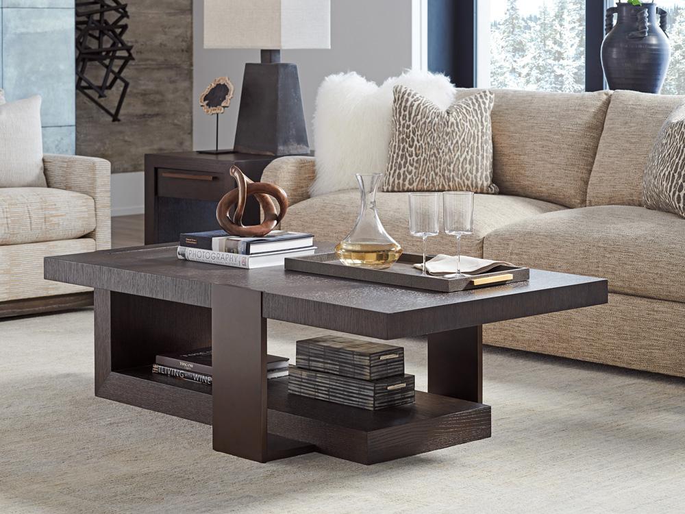Barclay Butera - Park City Quarry Rectangular Cocktail Table, Canyon - 930-943 veiw 2