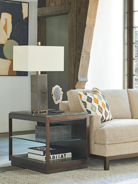 Barclay Butera - Park City Summit Rectangular End Table, Canyon - 930-955 veiw 2