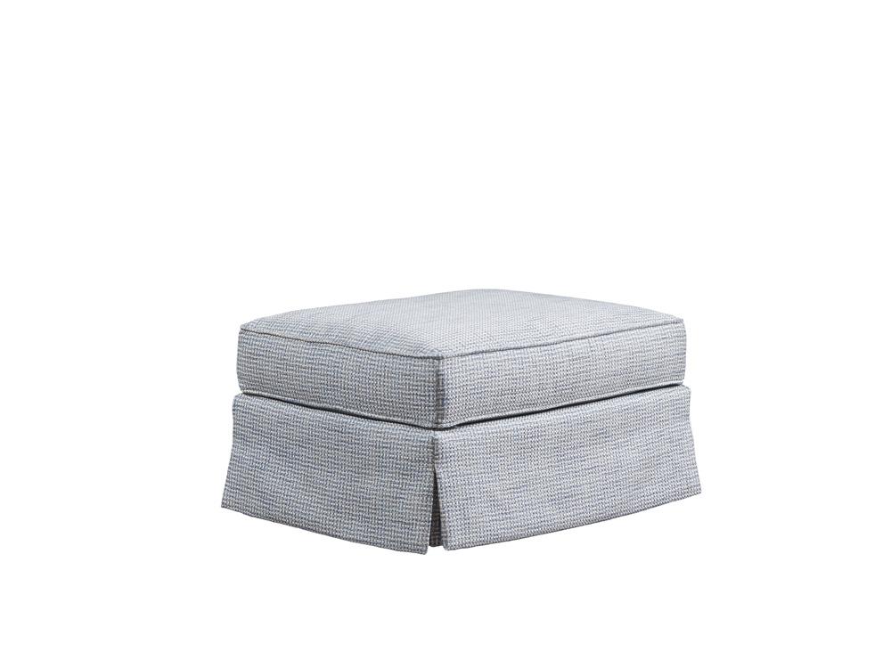 Barclay Butera - Upholstery Beach Club Ottoman, Light Blue - 5135-44-40 veiw 1