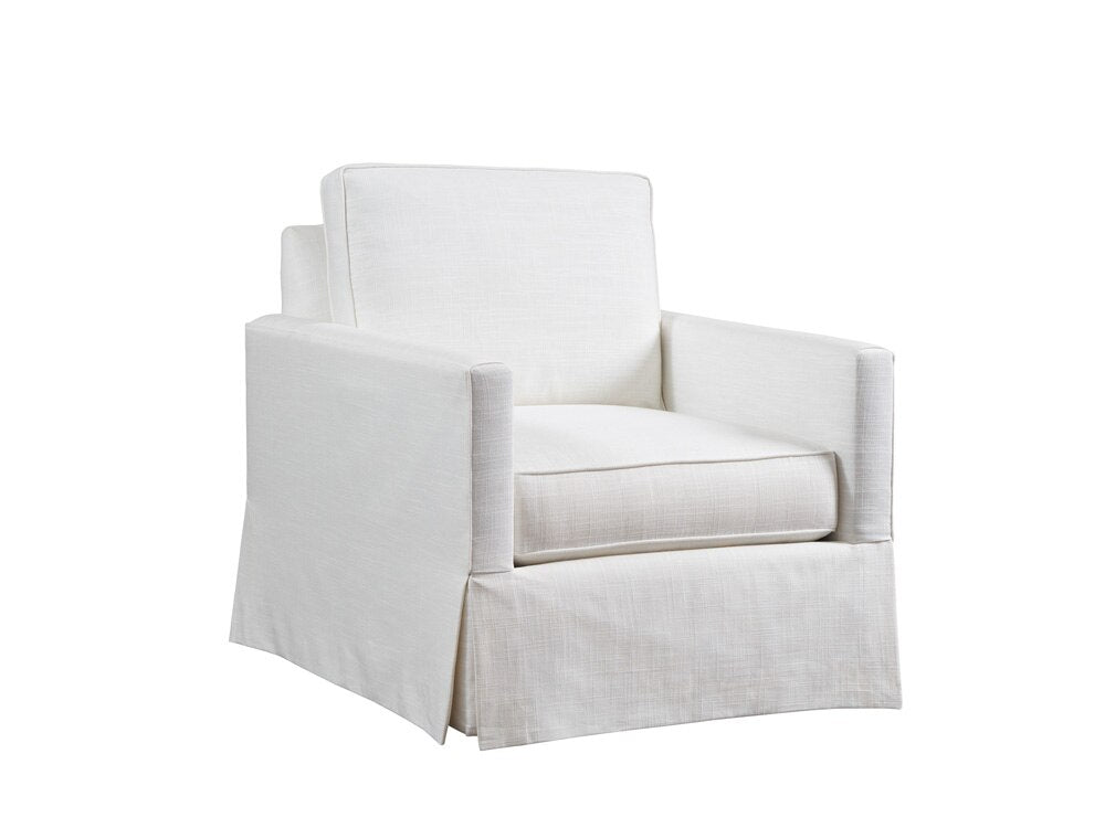Barclay Butera - Upholstery Beach Club Swivel Chair, White - 5135-11SW-40 veiw 1