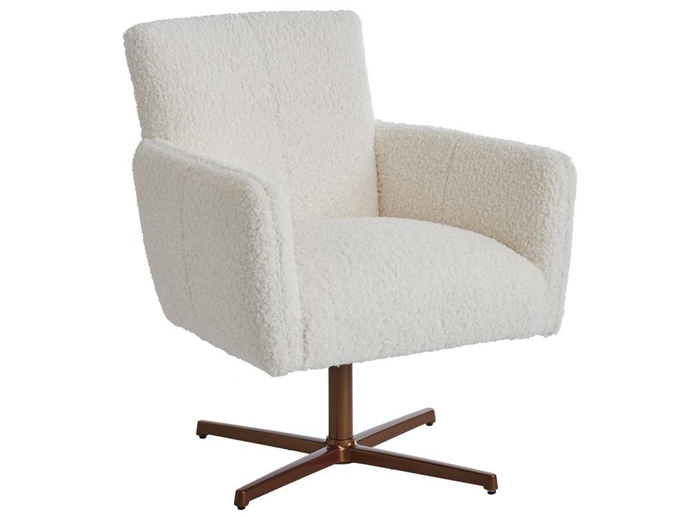 Barclay Butera - Upholstery Brooks Swivel Chair - Calais Brass - 5303-11SWCB-40 veiw 1
