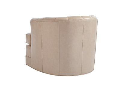 Barclay Butera - Upholstery Cliffhaven Leather Swivel Chair, Beige - LL5410-11SW-40 veiw 2