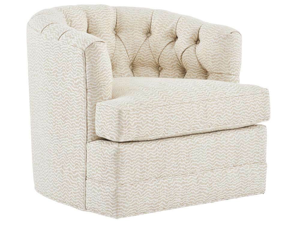 Barclay Butera - Upholstery Cliffhaven Swivel Chair, Ivory - 5410-11SW-41 veiw 1
