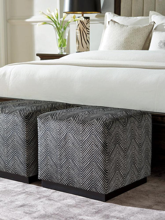 Barclay Butera - Upholstery Colby Ottoman, Ebony - 5454-45-43 veiw 1