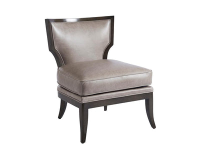 Barclay Butera - Upholstery Halston Leather Chair, Charcoal - LL5330-11-40 veiw 1