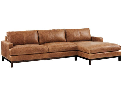 Barclay Butera - Upholstery Horizon Leather Sectional, Bronze - LL5178-50S-40 veiw 1