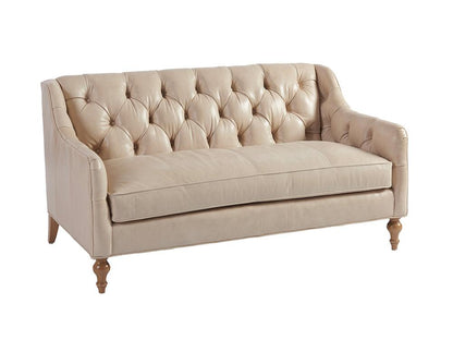 Barclay Butera - Upholstery Hyland Park Leather Settee, Laguna Sands - LL5412-23-40 veiw 1