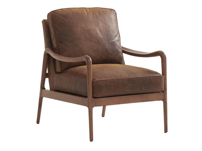 Barclay Butera - Upholstery Leblanc Leather Chair, Plantation - LL5308-11-40 veiw 1
