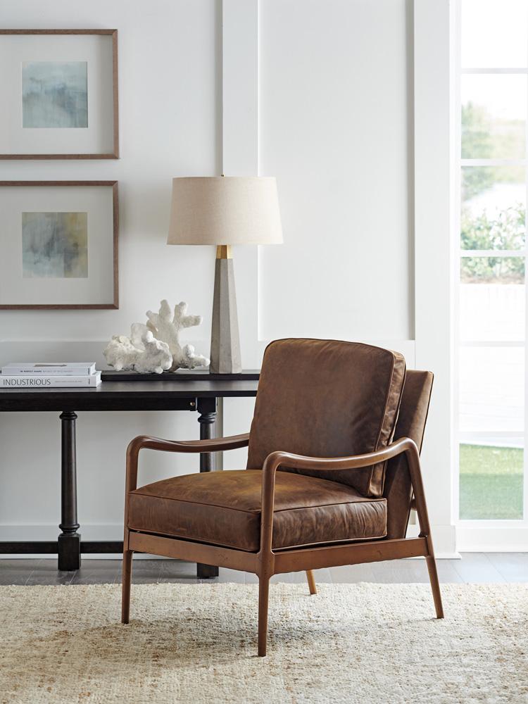 Barclay Butera - Upholstery Leblanc Leather Chair, Plantation - LL5308-11-40 veiw 2